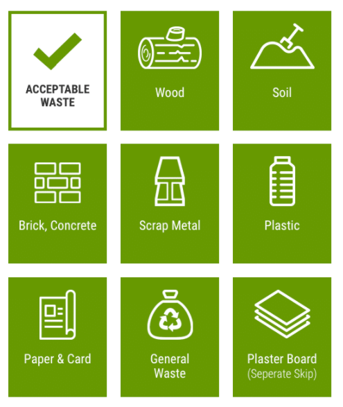 These Items CAN be Placed in a Skip: SKIP HIRE IN SCOTLAND POSTCODES