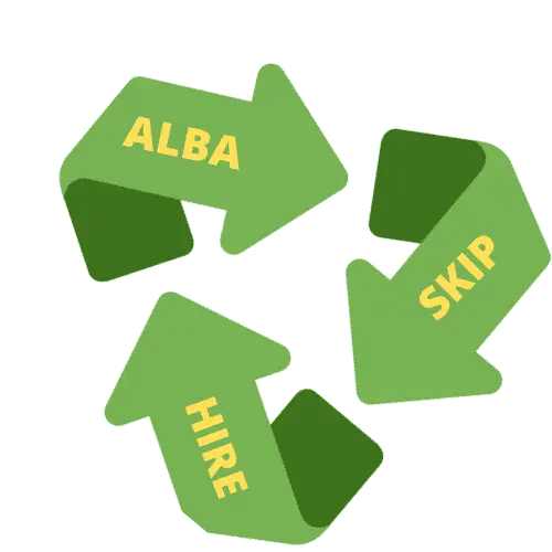 alba skip hire new logo