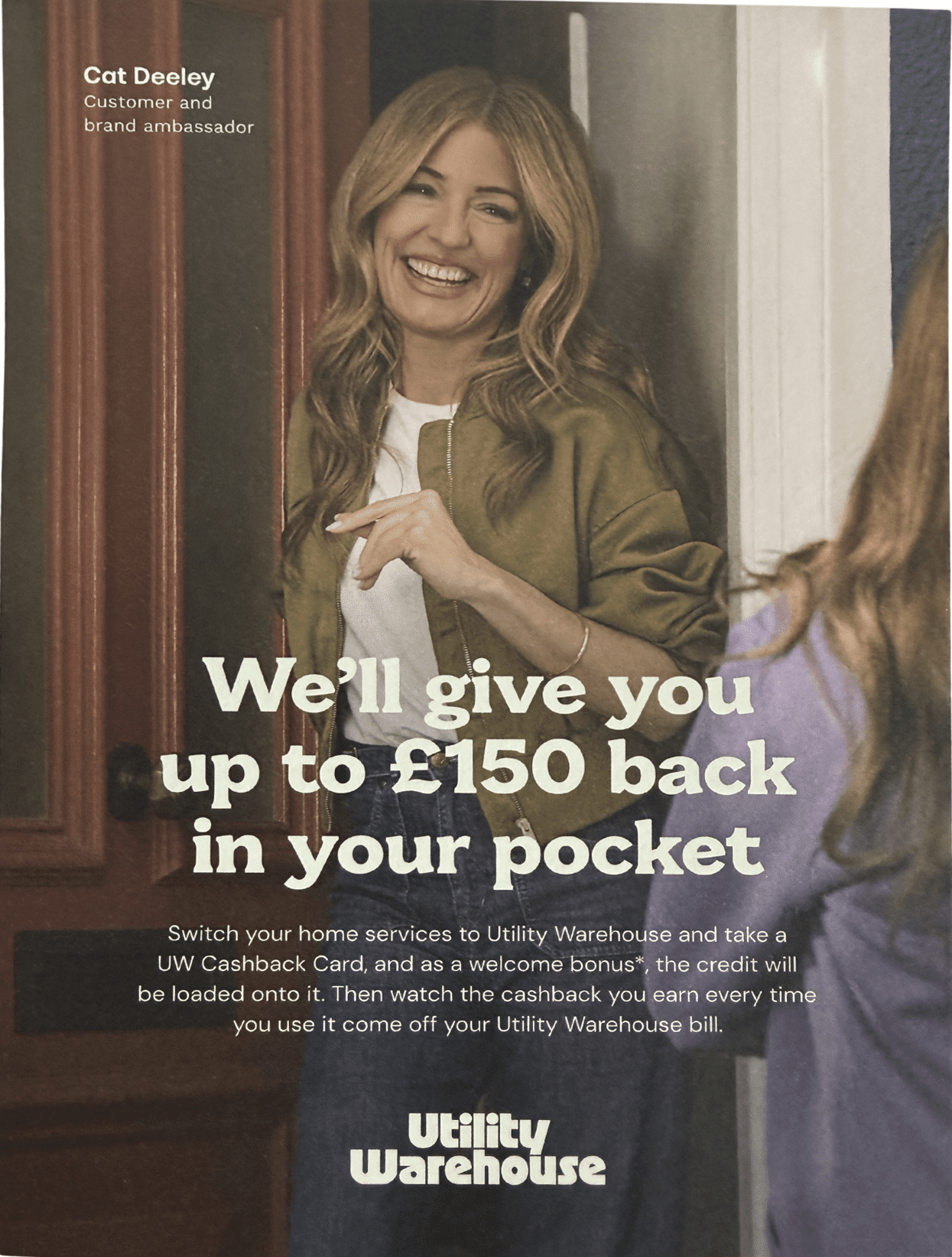 utility warehouse cat deeley energybillsavers.co.uk